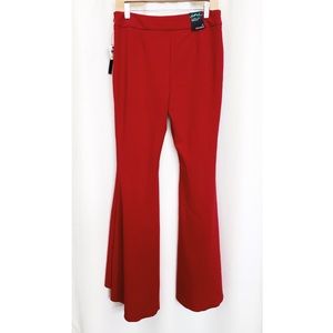 international concepts | red flare leg pants 4 NWT